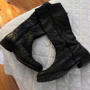 Stewart Weitzman Boots Black Leather -